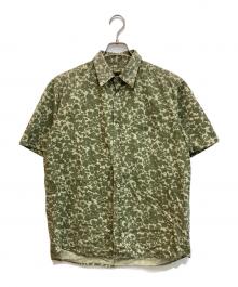 stussy（ステューシー）の古着「カモフラワープリントシャツ」｜カーキ×ベージュ
