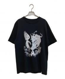 FACETASM×Dogs（ファセッタズム×ドッグス）の古着「プリントTシャツ」｜ブラック