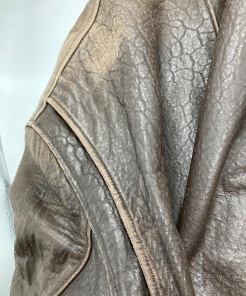 london fog（ロンドンフォグ）london fog (ロンドンフォグ) レザージャケット ブラウン サイズ:XLの古着・服飾アイテム