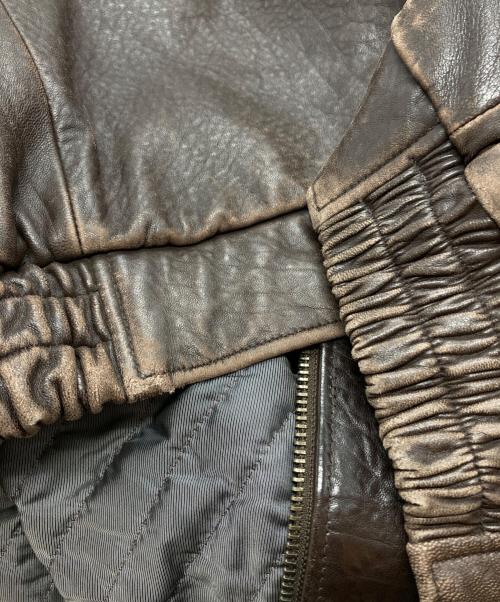 london fog（ロンドンフォグ）london fog (ロンドンフォグ) レザージャケット ブラウン サイズ:XLの古着・服飾アイテム