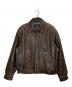 london fog（ロンドンフォグ）の古着「レザージャケット」｜ブラウン