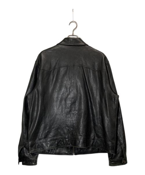 Eddie Bauer（エディーバウアー）Eddie Bauer (エディーバウアー) レザージャケット ブラック サイズ:XLの古着・服飾アイテム