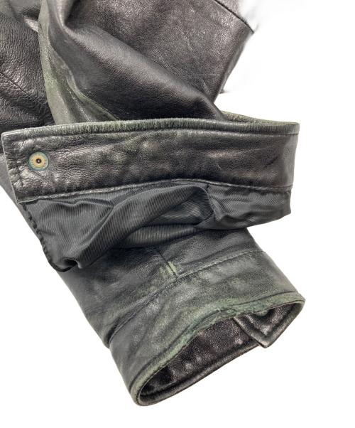 Eddie Bauer（エディーバウアー）Eddie Bauer (エディーバウアー) レザージャケット ブラック サイズ:XLの古着・服飾アイテム