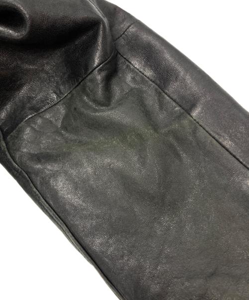 Eddie Bauer（エディーバウアー）Eddie Bauer (エディーバウアー) レザージャケット ブラック サイズ:XLの古着・服飾アイテム