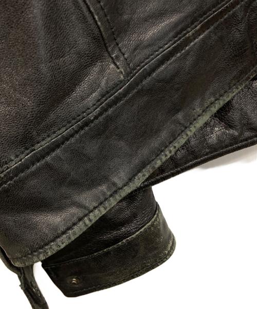 Eddie Bauer（エディーバウアー）Eddie Bauer (エディーバウアー) レザージャケット ブラック サイズ:XLの古着・服飾アイテム