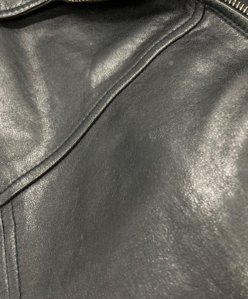 Eddie Bauer（エディーバウアー）Eddie Bauer (エディーバウアー) レザージャケット ブラック サイズ:XLの古着・服飾アイテム