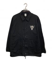South2 West8（サウスツー ウエストエイト）の古着「Coach Jacket -Cotton Twill-」｜ブラック