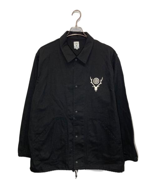 South2 West8（サウスツー ウエストエイト）South2 West8 (サウスツー ウエストエイト) Coach Jacket -Cotton Twill- ブラック サイズ:XLの古着・服飾アイテム