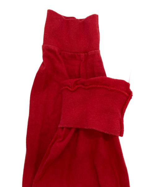 SUPREME（シュプリーム）SUPREME (シュプリーム) COMME des GARCONS SHIRT (コムデギャルソンシャツ) ロングスリーブカットソー レッド サイズ:Ⅿの古着・服飾アイテム