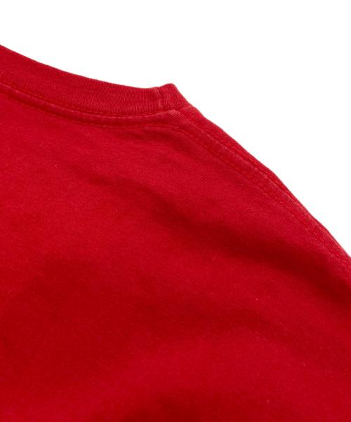 SUPREME（シュプリーム）SUPREME (シュプリーム) COMME des GARCONS SHIRT (コムデギャルソンシャツ) ロングスリーブカットソー レッド サイズ:Ⅿの古着・服飾アイテム