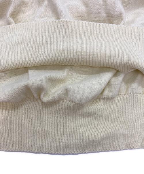 Maison Margiela 4（メゾンマルジェラ 4）Maison Margiela 4 (メゾンマルジェラ 4) エルボーパッチ Vネック コットンニット イエロー サイズ:Sの古着・服飾アイテム