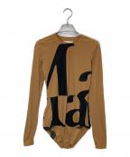 Maison Margiela 1メゾンマルジェラ 1）の古着「Logo Long Sleeve Bodysuit」｜ブラウン