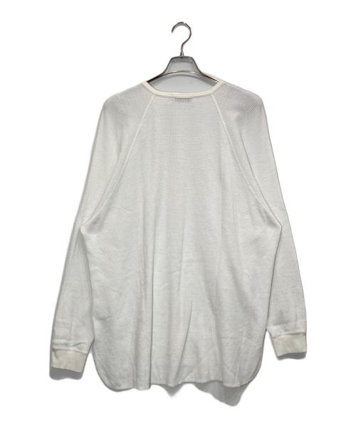 Graphpaper（グラフペーパー）Graphpaper (グラフペーパー) Waffle L/S Henley Neck Tee ホワイト サイズ:SIZE Freeの古着・服飾アイテム