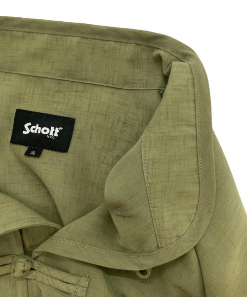 Schott（ショット）Schott (ショット) CHIFFON CHINESE JACKET グリーン サイズ:SIZE XLの古着・服飾アイテム