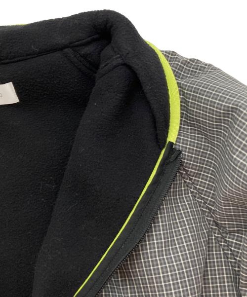 ICE&TECHNO（アイスアンドテクノ）ICE&TECHNO (アイスアンドテクノ) HALF ZIP CHECK FLEECE グレー サイズ:Lの古着・服飾アイテム