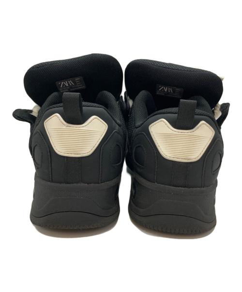 ZARA（ザラ）ZARA (ザラ) ロープレーススニーカー ブラック サイズ:28.5㎝の古着・服飾アイテム