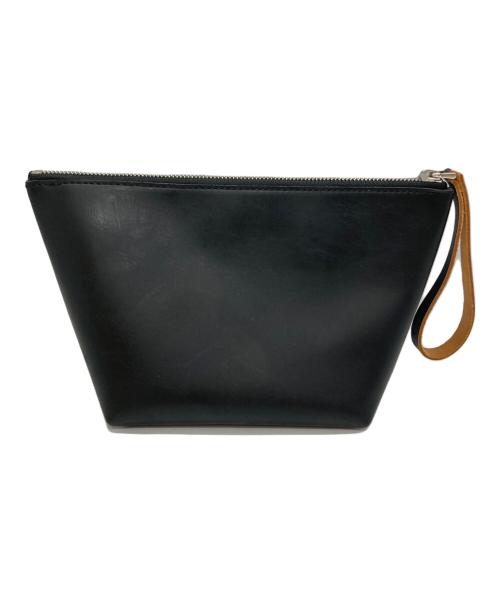 MARNI（マルニ）MARNI (マルニ) バイカラー カーフ レザー ポーチ ネイビーの古着・服飾アイテム