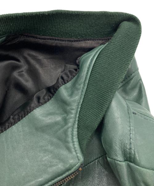 Hard Rock HOTEL（ハードロックホテル）Hard Rock HOTEL (ハードロックホテル) レザージャケット グリーン サイズ:Ⅿの古着・服飾アイテム