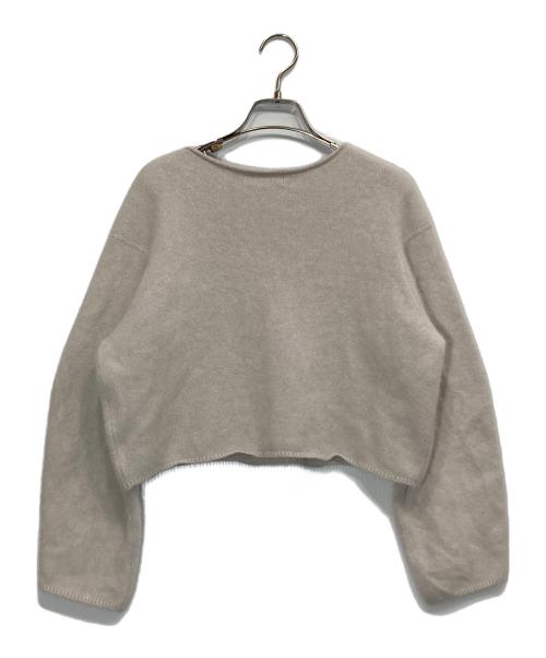 BALLSEY（ボールジィ）BALLSEY (ボールジィ) フラッフィーヤーン ボートネックプルオーバー グレー サイズ:Sの古着・服飾アイテム