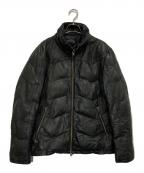 TORNADO MARTトルネードマート）の古着「レザーダウンジャケット」｜ブラック