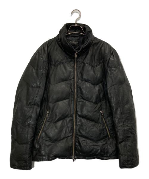 TORNADO MART（トルネードマート）TORNADO MART (トルネードマート) レザーダウンジャケット ブラック サイズ:LLの古着・服飾アイテム