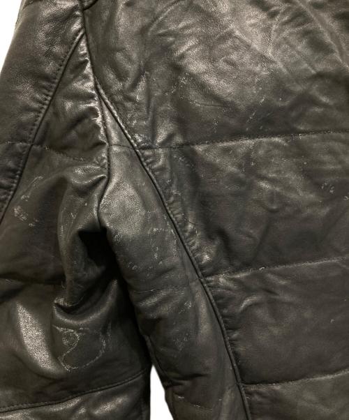 TORNADO MART（トルネードマート）TORNADO MART (トルネードマート) レザーダウンジャケット ブラック サイズ:LLの古着・服飾アイテム