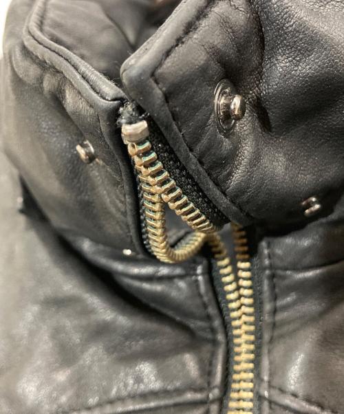 TORNADO MART（トルネードマート）TORNADO MART (トルネードマート) レザーダウンジャケット ブラック サイズ:LLの古着・服飾アイテム