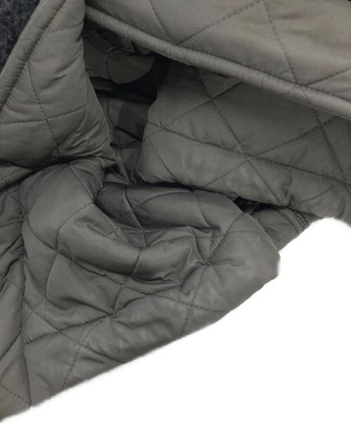 MACKINTOSH（マッキントッシュ）MACKINTOSH (マッキントッシュ) ノーカラーキルティングボアコート ブラック サイズ:8の古着・服飾アイテム