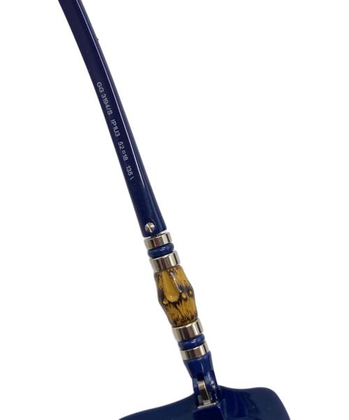 GUCCI（グッチ）GUCCI (グッチ) サングラス ネイビー サイズ:52□18の古着・服飾アイテム