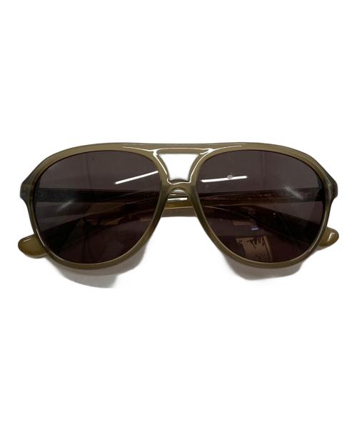 BOTTEGA VENETA（ボッテガベネタ）BOTTEGA VENETA (ボッテガベネタ) ティアドロップサングラス カーキ サイズ:57□15の古着・服飾アイテム