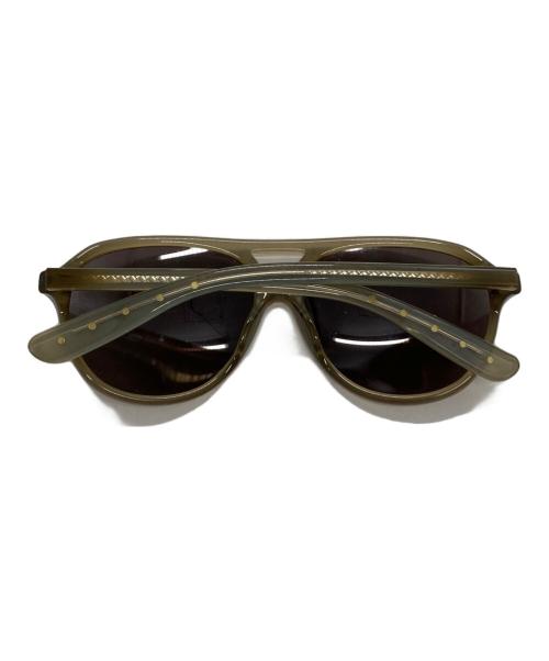 BOTTEGA VENETA（ボッテガベネタ）BOTTEGA VENETA (ボッテガベネタ) ティアドロップサングラス カーキ サイズ:57□15の古着・服飾アイテム