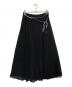 BLUE LABEL CRESTBRIDGE（ブルーレーベルクレストブリッジ）の古着「チュールプリーツスカート」｜ブラック