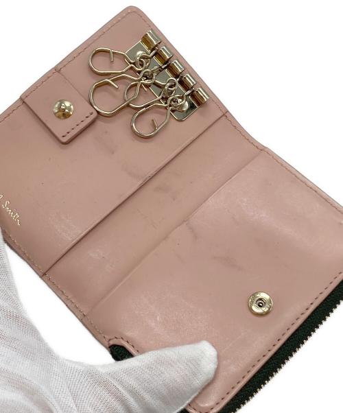 PAUL SMITH（ポールスミス）Paul Smith (ポールスミス) キャットドゥードゥル キーケース グリーン×ピンク サイズ:-の古着・服飾アイテム