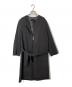 icB（アイシービー）の古着「Wool Rever ノーカラーコート」｜グレー
