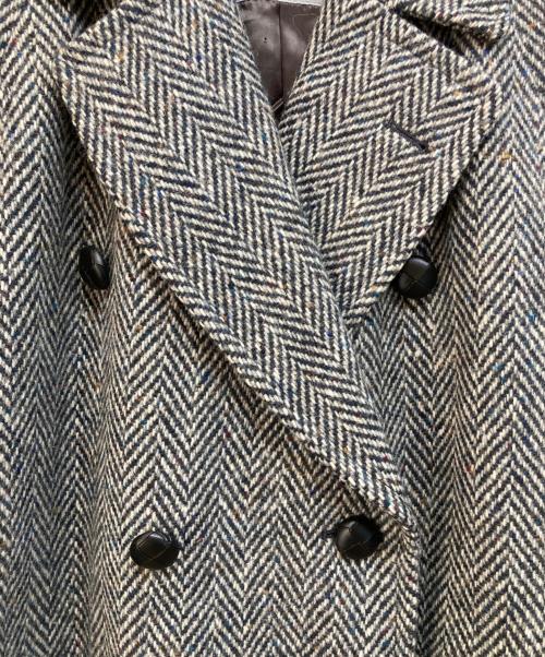 Aquascutum（アクアスキュータム）Aquascutum (アクアスキュータム) ヴィンテージアイリッシュツイードトレンチコート グレー サイズ:Lの古着・服飾アイテム