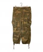 Abercrombie & Fitchアバクロンビー アンド フィッチ）の古着「カモフラパラシュートパンツ」｜ベージュ×ブラウン