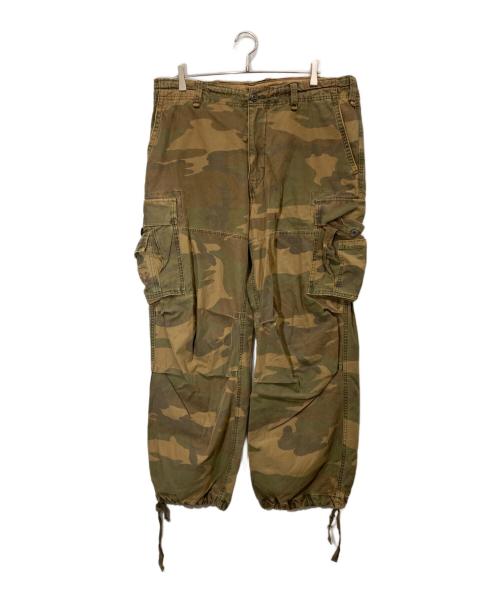 Abercrombie & Fitch（アバクロンビー アンド フィッチ）Abercrombie & Fitch (アバクロンビー アンド フィッチ) カモフラパラシュートパンツ ベージュ×ブラウン サイズ:36の古着・服飾アイテム