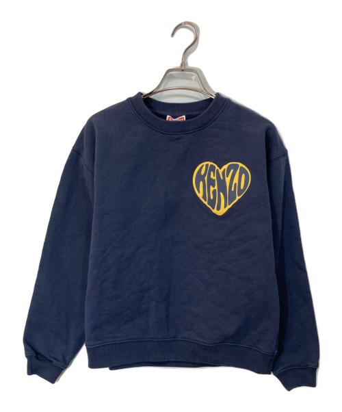 KENZO（ケンゾー）KENZO (ケンゾー) ハートスウェット ネイビー サイズ:XSの古着・服飾アイテム