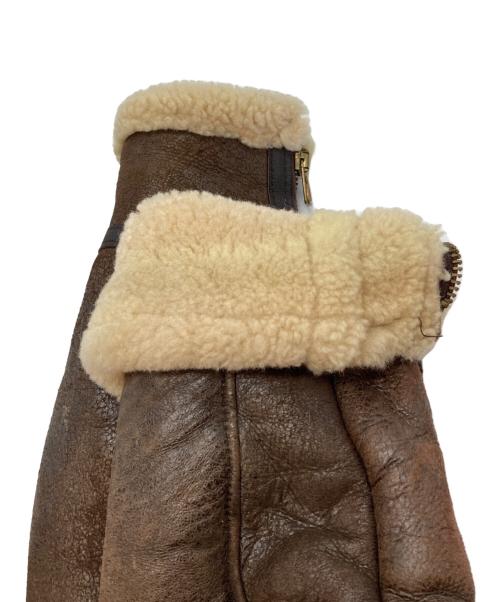 AVIREX（アヴィレックス）AVIREX (アヴィレックス) B-9 ムートンジャケット ブラウン サイズ:42の古着・服飾アイテム
