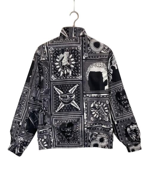 adidas（アディダス）adidas (アディダス) アーセナル イアン・ライト アンセムジャケット ホワイト×ブラック サイズ:Ⅿの古着・服飾アイテム