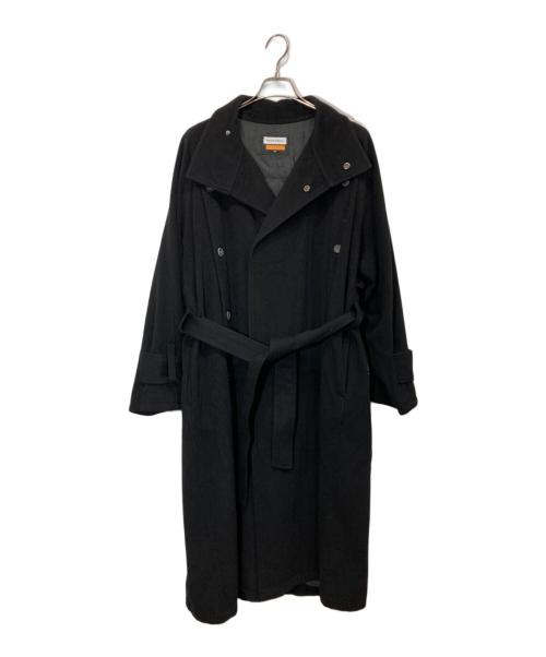 MAISON SPECIAL（メゾンスペシャル）MAISON SPECIAL (メゾンスペシャル) ピュアカシミアプライムオーバーボタンスリット スタンドカラーコート ブラック サイズ:44の古着・服飾アイテム