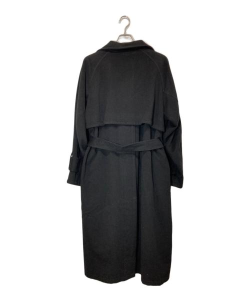 MAISON SPECIAL（メゾンスペシャル）MAISON SPECIAL (メゾンスペシャル) ピュアカシミアプライムオーバーボタンスリット スタンドカラーコート ブラック サイズ:44の古着・服飾アイテム