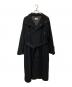 MAISON SPECIAL（メゾンスペシャル）の古着「ピュアカシミアプライムオーバーボタンスリット スタンドカラーコート」｜ブラック