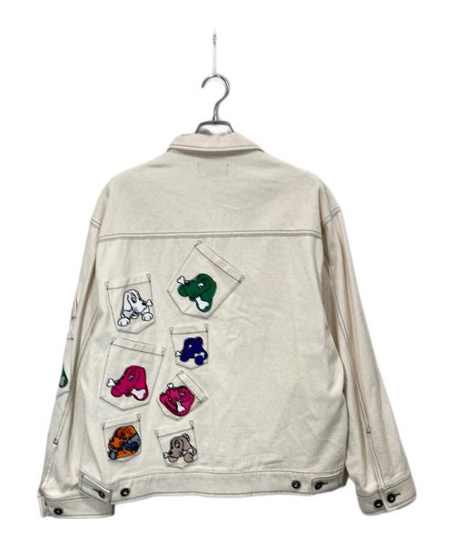 GALFY（ガルフィー）GALFY (ガルフィー) MeetsAnswer (ミートアンサー) メニーポケットGジャン ベージュ サイズ:SIZE Lの古着・服飾アイテム