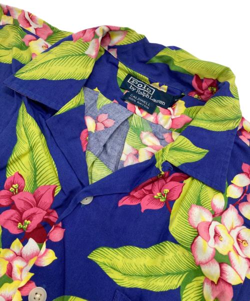 POLO RALPH LAUREN（ポロ・ラルフローレン）POLO RALPH LAUREN (ポロ・ラルフローレン) CALDWELL アロハシャツ ブルー サイズ:Ⅿの古着・服飾アイテム