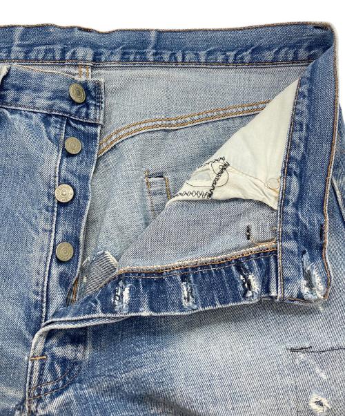 LEVI'S（リーバイス）LEVI'S (リーバイス) リペアダメージデニムパンツ ブルー サイズ:下記参照の古着・服飾アイテム