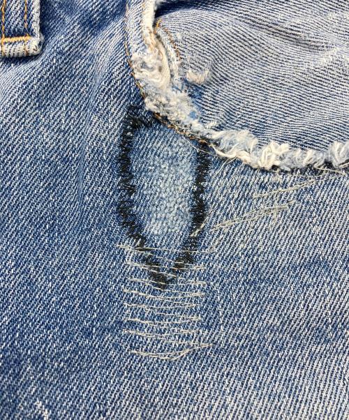 LEVI'S（リーバイス）LEVI'S (リーバイス) リペアダメージデニムパンツ ブルー サイズ:下記参照の古着・服飾アイテム