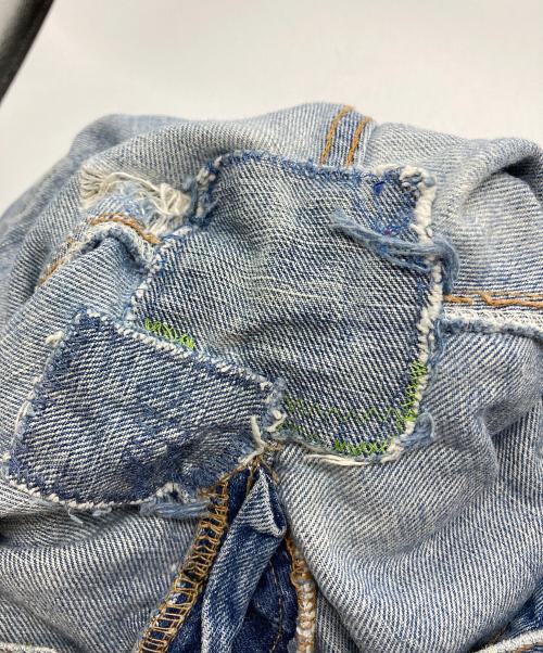 LEVI'S（リーバイス）LEVI'S (リーバイス) リペアダメージデニムパンツ ブルー サイズ:下記参照の古着・服飾アイテム