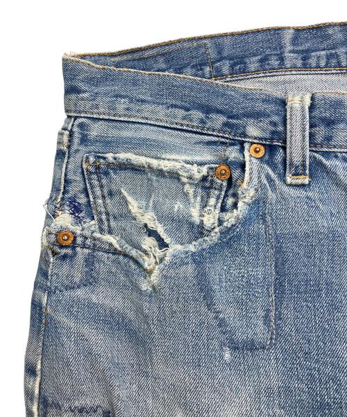 LEVI'S（リーバイス）LEVI'S (リーバイス) リペアダメージデニムパンツ ブルー サイズ:下記参照の古着・服飾アイテム