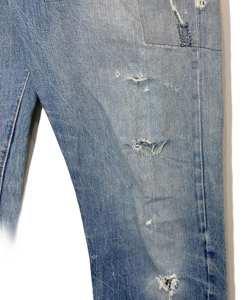 LEVI'S（リーバイス）LEVI'S (リーバイス) リペアダメージデニムパンツ ブルー サイズ:下記参照の古着・服飾アイテム